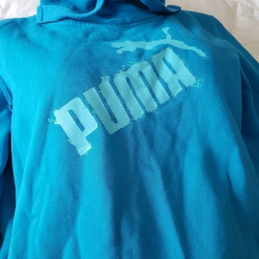 Puma Blue Drawstring Sweater - Picture 2 of 3